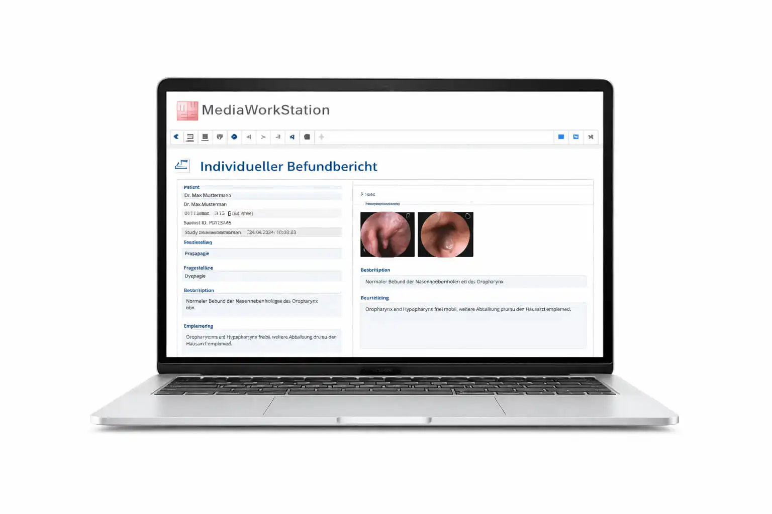 Individueller Befundbericht | MediaWorkStation